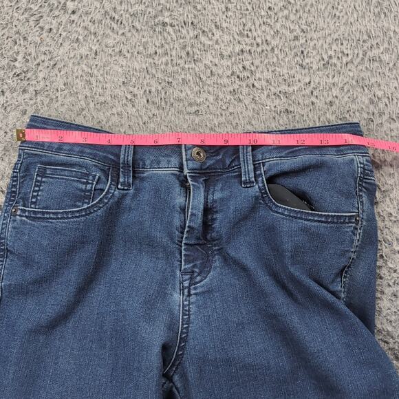 Prana Jeans Women 6 Blue Slim Ankle Stretch Normcore Preppy Distressed Casual - Picture 6 of 10